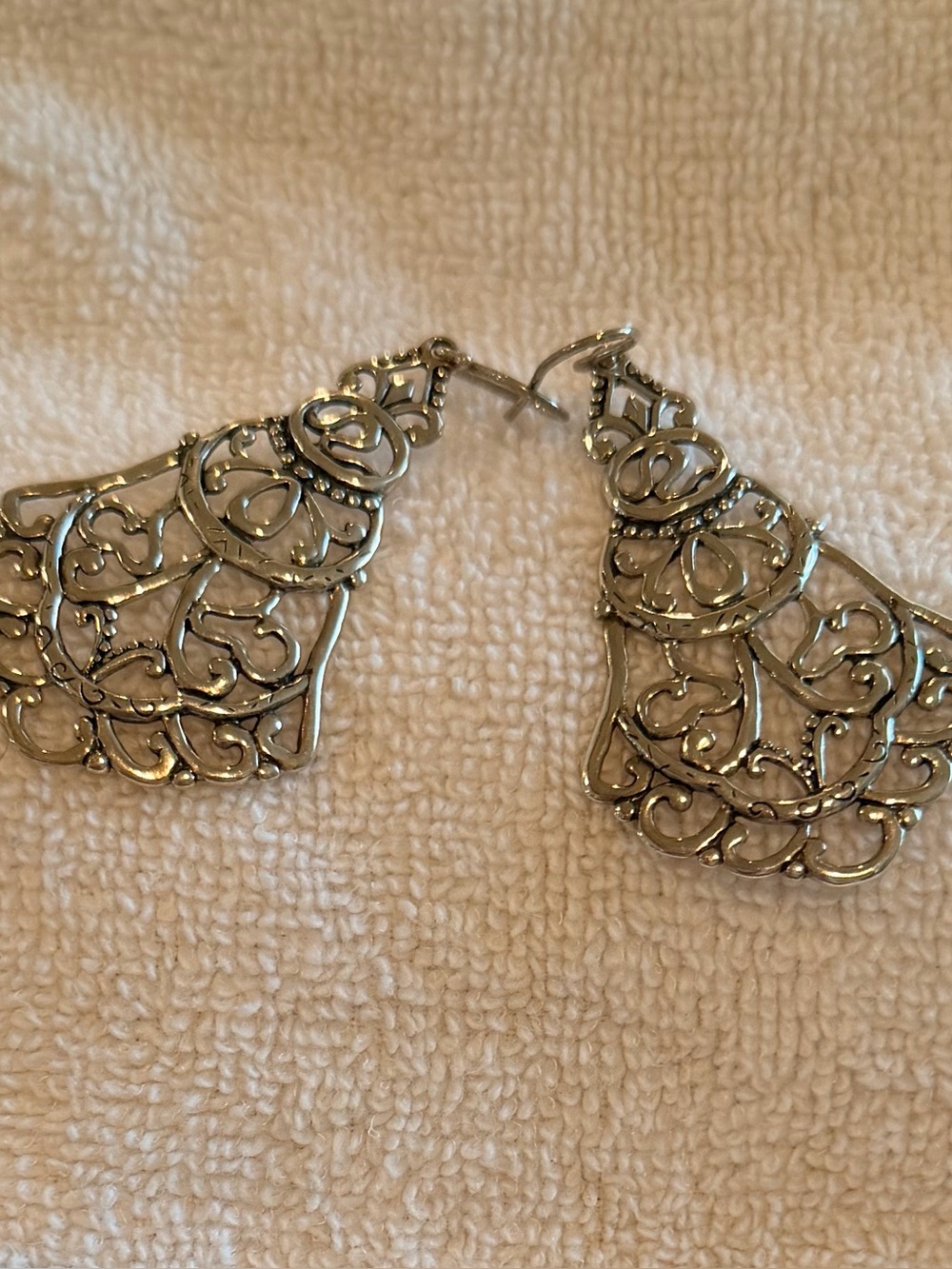 SILPADA-Sterling Silver 'Flamenco Flare' Filigree Chandelier Earrings